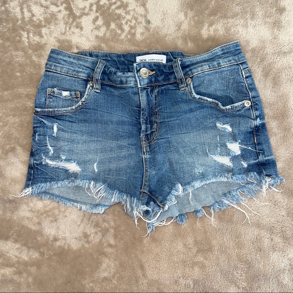 Girls Zara Jean Shorts Size 02